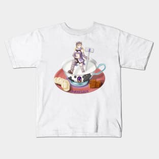 Felicia Mistuki in a teacup Kids T-Shirt